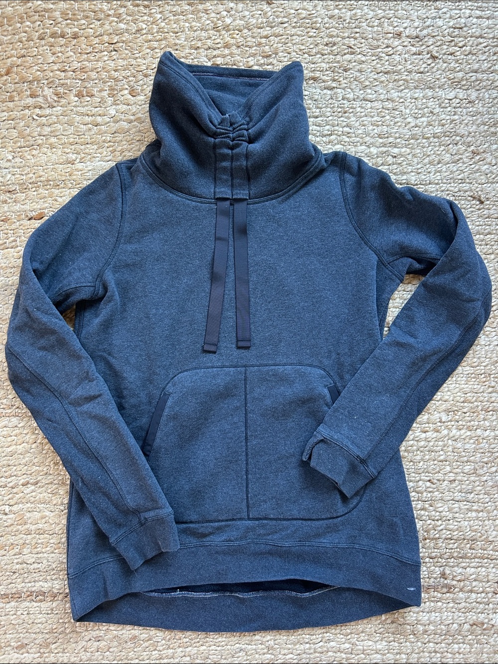 lululemon athletica Dark Charcoal Funnel Neck Pullover
